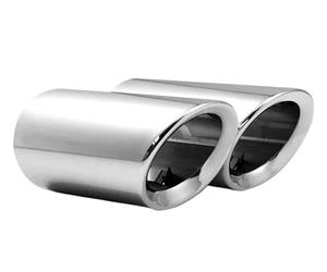 Tubo Escape Punta Escape Automóvil Para VW Para JETTA/para SAGITAR/para POLO/para GOLF 7/para Passat/para Tiguan Silenciador De Terminales Escape(68mm Silver 2PC)