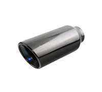 Tubo Escape Punta Silenciador Acero Inoxidable Entrada 67 Mm Redonda Inclinada Salida 105 Mm Tubo Escape Universal Color Negro Silbato Escape Coche(H0DJ2027zc-BL)