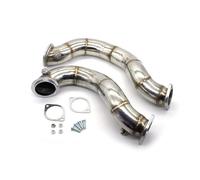 Tubo Escape Se Adapta A Para 135i 335Xi E82 E90 E91 E92 E93 3,0 T 2007-2013 Coche 3 ''N54 Tubo Escape Turbo Downpipes Acero Inoxidable Tubo Cola Coche