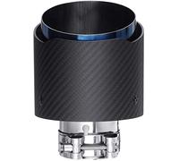 Tubo Escape Silbato Entrada Del Tubo Escape Automóvil Salida 63 Mm 114 Fibra Carbono Mate Tubos Punta Silenciador Extremo La Cola Acero Inoxidable Apto Para El 60(Matt)