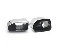 Tubo Escape Silenciador De Acero Inoxidable para G01 X3 G02 X4 Años 2019 Y 2020 Tubo De Escape Cuadrado 1 Par Turbocompresor Coche(Plata)