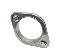 Tubo Escape Silenciador De Tubo De Escape Kit Junta Brida 2 Agujeros, Adaptador Tubería Universal, 51MM, 63MM, 76MM, Acero Inoxidable 304 Silenciador(ID60MM)