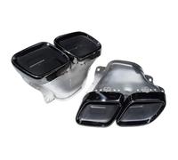 Tubo Escape Silenciador Para Benz Para AMG GT63 W167 Tubo Escape Punta Rectángulo Negro Plateado Cuatro Salidas
