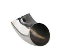 Tubo Escape Silenciador Tubo Escape Universal Para Coche Tubo Soldado Varios Tamaños Codo Acero Inoxidable 90 Grados, Accesorio Tubería Soldadura Sanitaria Tubo Cola Coche(60 mm)