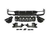 Tubo Escape Trasero Difusor De Parachoques Trasero Con Alerón Estilo E63 E53 Con Puntas De Escape Para AMG E300 Sport Sedan Para Benz Clase E W213 2016-2019(63 All black)