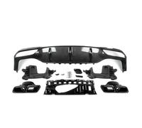 Tubo Escape Trasero Difusor De Parachoques Trasero Para Benz W213 Estilo Para AMG E63 Acabado En Negro Brillante/aspecto Carbono Con Puntas De Escape(Carbon look)