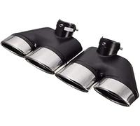 Tubo Escape Trasero Para Benz W220 S430 S500 AMG 2000-2005 Pipe De Escape Coches 2 Unids Auto Dual Silencio Soportes Acero Inoxidable Tubería