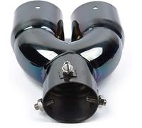 Tubo Escape Trasero Tapa Escape Coche 63 Mm Double Barrel Tubería Muffler 2.5 '' Universal Car Inlet Dual Subling Tip Tube Outlet