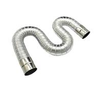 Tubo Escape Trasero Tubo Escape Coche Punta Calentador Agua A Gas Ignífugo Acero Inoxidable 60-150 Mm Longitud Extensión Admisión Universal Aluminio(Diameter 8cm)