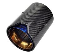 Tubo Escape Trasero Tubos Para M2 F87 F80 M4 F82 F83 de escape automóviles fibra carbono cola silenciador Consejos Pipe(Blue Inlet 67mm)