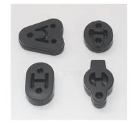 Tubo Escape Tubo De Escape De Coche, Silenciador De Manga De Orejeta De 3 Orificios, Triángulo De Goma Colgante, Amortiguación De Vibración Silenciador(04)