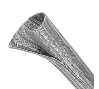 Tubo extensible del telar del alambre de la manga 3mm-32m m del cable trenzado del cierre automático del ANIMAL DOMÉSTICO de 3m(Grey,25mm)