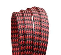 Tubo extensible del telar del alambre de la manga del cable trenzado del hilo del ANIMAL DOMÉSTICO mezclado del algodón de los PP de los 50M 4/8/12m m(Red Balck,12mm)