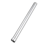Tubo extensible para ducha, tubo extensible, varilla de extensión de cabeza redonda, accesorios de baño elegantes, acero inoxidable, moderno y elegante