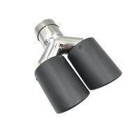 Tubo Extremo 1 Pieza ID: 63 MM OD: 89 Puntas Silenciador Dobles Fibra Carbono Universales Tubo Escape Acero Inoxidable Tubo Escape Coche(51MM IN-76MM OUT)