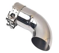 Tubo Extremo Escape Automóvil Supresor Tubo Escape Automático Brillante Universal Salida Acero Inoxidable Conexión Codo Accesorio Automotriz(63mm)