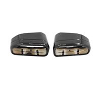 Tubo Extremo Escape Para BMW X3 LCI G01 30i Ix EX X4 LCI G02 30iX Sport Silenciador Punta Boquilla Coche Punta Escape Cuadrada Acero Inoxidable Tubo Escape(Negro)