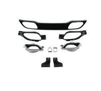 Tubo Extremo Escape Para Jaguar F-PACE 2021-2023 Accesorios Parachoques Trasero Difusor De Labios Alerón Kit Carrocería Tubo Escape Garganta Trasera(Negro)