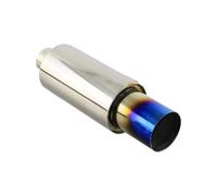 Tubo Extremo Garganta Cola Coche Silenciador De Escape Universal Para Coche De Carreras De 2'' A 3'' Recto(L1YZ401e-HPJ)