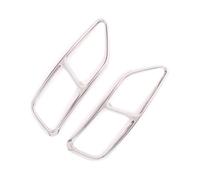 Tubo Extremo Para A5 A4 B9 2020-2024 Tubos De Escape Traseros De Acero Inoxidable Negros Automóvil Cubierta De Marco De Garganta Trasera Silenciador Coche(Plata)