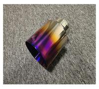 Tubo Extremo Puntas De Escape Aleación Titanio Para Vehículos Todoterreno Gran Cilindrada, Silenciador, Boquillas Decorativas Tubo Escape Coche(IN 67 OUT 130 mm)