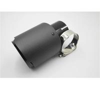 Tubo Extremo Puntas Escape Universales Automóvil, Silenciador Fibra Carbono Mate, Tubo Acero Inoxidable Negro Para E90 Tubo Escape Coche(ID 57mm-OD 89mm)