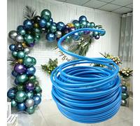 Tubo flexible alambre floral Arcos De Globos Tubos De Plástico De Aluminio, Oro Rojo Verde Púrpura Negro Azul Blanco Tubo Flexible Reutilizable Tallos De Flores(Blue,Long 40m(131.2ft))