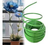 Tubo flexible alambre floral Tallos De Flores Para Manualidades, Tubo Flexible De PVC De 20mm Para Tallos De Flores Artificiales, Arcos De Globos, Decoración(Green,Long 50m(164ft))