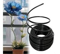 Tubo flexible alambre floral Tallos De Flores Para Manualidades, Tubo Flexible De PVC De 20mm Para Tallos De Flores Artificiales, Arcos De Globos, Decoración(Black,Long 10m(32.8ft))