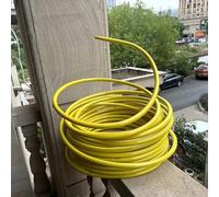 Tubo flexible alambre floral Tubo De Peinado De Aluminio De PVC, Tubo De Moldeado De Flexible De 20mm Para Arcos De Globos, Flores Artificiales, Cosplay(Yellow,Length 30m(98.4ft))