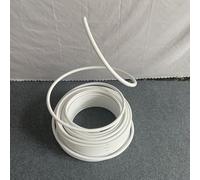 Tubo flexible alambre floral Tubo De Peinado De Aluminio De PVC, Tubo De Moldeado De Flexible De 20mm Para Arcos De Globos, Flores Artificiales, Cosplay(White,Length 20m(65.6ft))
