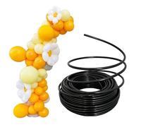Tubo flexible alambre floral Vástago De Tubo Para Arcos De Globos, Flores Artificiales, Manualidades Y Accesorios De Cosplay, Tubo De Estilo De PVC Flexible(Black,Long 50m(164ft))
