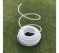 Tubo flexible alambre floral Vástago De Tubo Para Arcos De Globos, Flores Artificiales, Manualidades Y Accesorios De Cosplay, Tubo De Estilo De PVC Flexible(White,Long 50m(164ft))