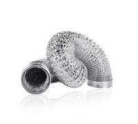 Tubo Flexible De Aluminio con 2 Abrazaderas De Acero Ø 80/100/110/120/150/160/170/180/200mm Manguera De Ventilación Manguera De Escape Conductos De Ventilación (Color : 2m, Size : 170mm)