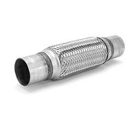 Tubo Flexible de Escape, Reparación de Escape Tejido de 2,25 X 12 Pulgadas, Fuelle de Tubo Flexible, Junta Flexible de Acero Inoxidable de 57 Mm para Coche
