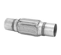 Tubo Flexible De Escape Universal, Fuelle De Escape Trenzado Doble Acero Inoxidable Flexible 57x250 Mm Plateado Para Automóvil Para Camión