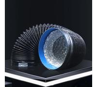 Tubo Flexible De Extractor De Aire Negro Ø15 20 30 40 50cm Manguera De Ventilación Aluminio PVC, Aislada Tubo Secadora Climatización Extractor(L 10m(32ft),D 17cm(6.7"))