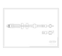 Tubo Flexible De Frenos Corteco 19035904 para Peugeot Derecha Izquierda