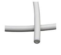 Tubo flexible de silicona de 1 m, diámetro interior de 1, 2, 3, 4, 5, 6, 7, 8, 9, 10, 12, 14, 16, 18, 20 y 25 mm, de colores suaves, apto for uso alimentario, for bebidas y agua.(Bianco,25x31mm)