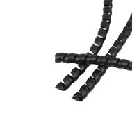 Tubo flexible del telar del alambre de la manga 8-35m m del abrigo del cable espiral de los 10M PP(Black,18mm)