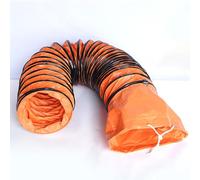 Tubo Flexible Manguera Flexible Industrial De PVC Para Ventilación De Secadoras, Diámetro Interior 6 10 12 20 24 Pulgadas, Equipos Extracción, Conductos Extracción Plegables Ignífugos(ID 16in/400mm)