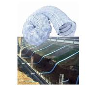 Tubo flexible y perforado con una manguera de drenaje subterráneo flexible de 5 cm de diámetro, manguera francesa para drenaje de carretera, ferrocarril, parque y túnel (500 cm)