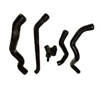 tubo gases cárter Compatible Con Benz Para S55 Para AMG BASE SEDAN 4 PUERTAS 2001-2002 Manguera De Válvula PCV De Ventilación Del Separador De Aceite Del Cárter 1120180209(Set 4)