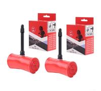 Tubo interior de bicicleta de 16 pulgadas, 2 piezas para TPU para válvula Presta, cuenta con adaptador de marco para una compatibilidad mejorada (((((305 1.95-2.5) 45 mm)