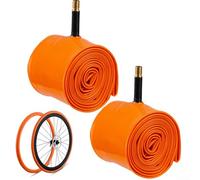 Tubo interior de bicicleta de montaña de 29 pulgadas para neumáticos de TPU 29 x 1.9-2.5 válvula AV, presión estable y resistente a temperaturas extremas, adecuado para frenos de llanta y disco (2