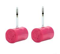 Tubo interior de TPU para bicicleta de montaña de 26 pulgadas y 27.5 pulgadas, peso ultraligero de 58 g, se adapta a neumáticos de 26 x 1.95-2.6, rosa, válvula Fv45 mm con boquilla de conversión (2 x