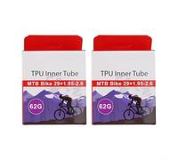 Tubo interior ligero de 62 g para bicicleta de TPU para varios tamaños de neumáticos, estabilidad mejorada y resistencia a los golpes para un mejor rendimiento (29 x 1.95 - 2.6 2 piezas)