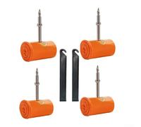 Tubo interior ligero y para TPU para ruedas de bicicleta de montaña de 26 pulgadas x 2 3/2 4/2 5, válvula de aleación de aluminio para resistencia a alta presión y reducción de fugas de gas (4 piezas