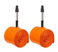 Tubo interior ultraligero para TPU para bicicleta de montaña de 29 pulgadas, 29 x 1.75-2.5 y para grava 35-40c, tubo de repuesto ligero naranja con válvula Presta de 60 mm (2 x 29 x 1.75-1.95)