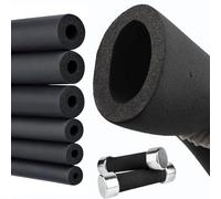 Tubo Isolante in Schiuma Colorato, Rivestimento Tubi Isolante, Tubo in Schiuma Isolante per Supporti Chitarra, Maniglia Macchina Esercizio e Tubi Acquisto Trampolino(Negro,18mm*6mm*1m)